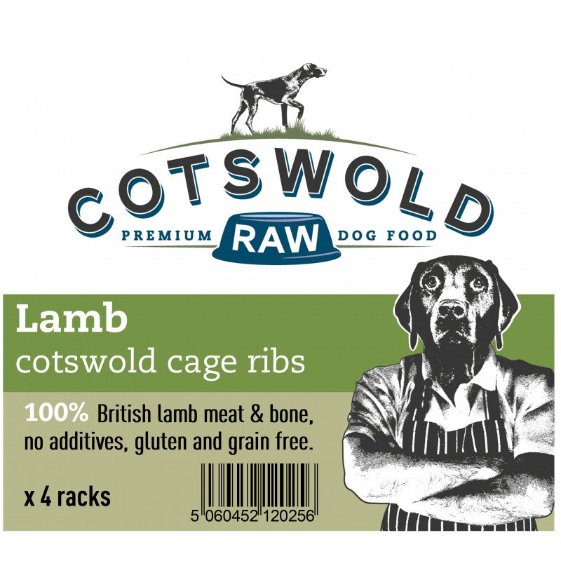 Cotswold Raw Frozen Lamb Cage Rib x4 – Grovely Pets
