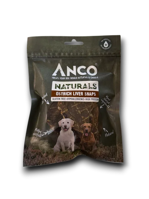 Anco Ostrich Liver Snaps 85g