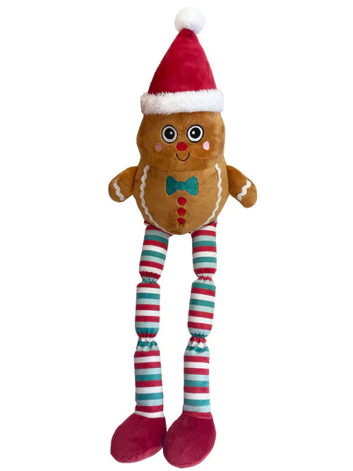 Happy Pet Christmas Squeaky Long Legs Dog Toy