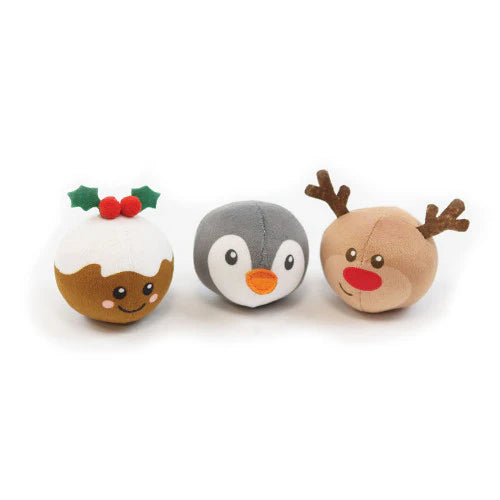 Happy Pet Festive Ping Pong Ball Trio Cat Toy