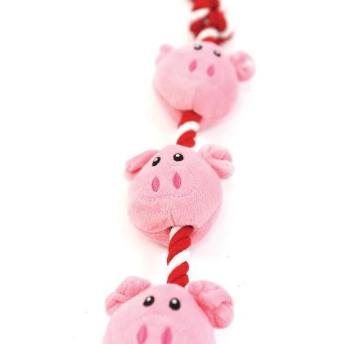 Happy Pet String Of Piglets Christmas Toy