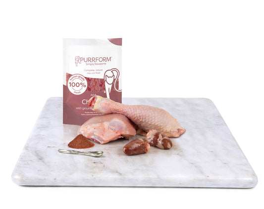 PURRFORM Frozen Chicken & Ground Bone with Heart Adult Cat