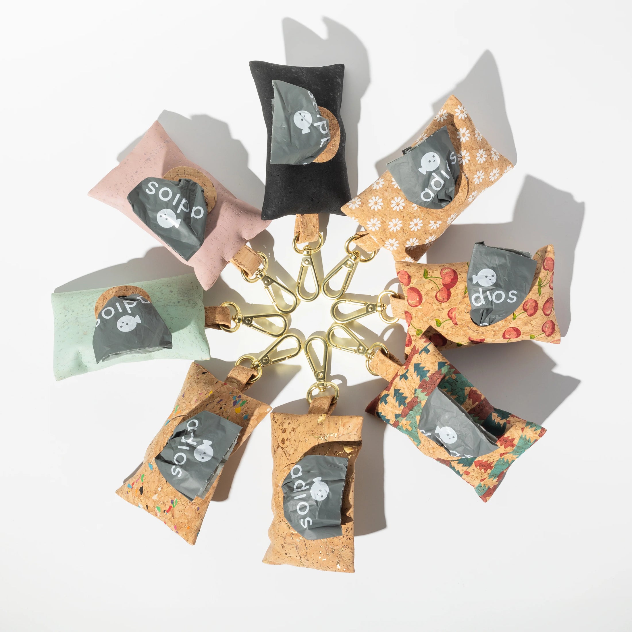 Adios Cork Poo Bag Holder