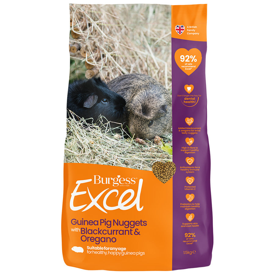 Burgess Excel Guinea Pig Nuggets with Blackcurrant & Oregano
