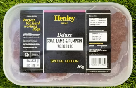 Henley Raw Goat, Lamb and Pumpkin 500g