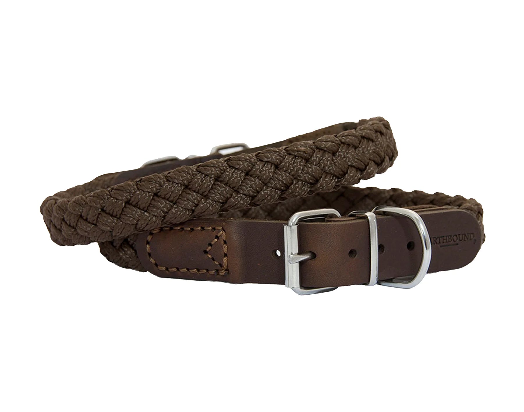Earthbound Braided Nylon Leather Collar