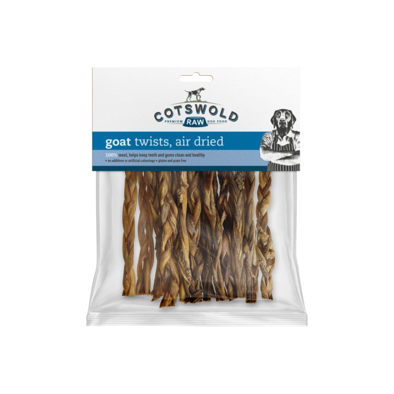 Cotswold Goat Twist Natural Dried Treat 150g