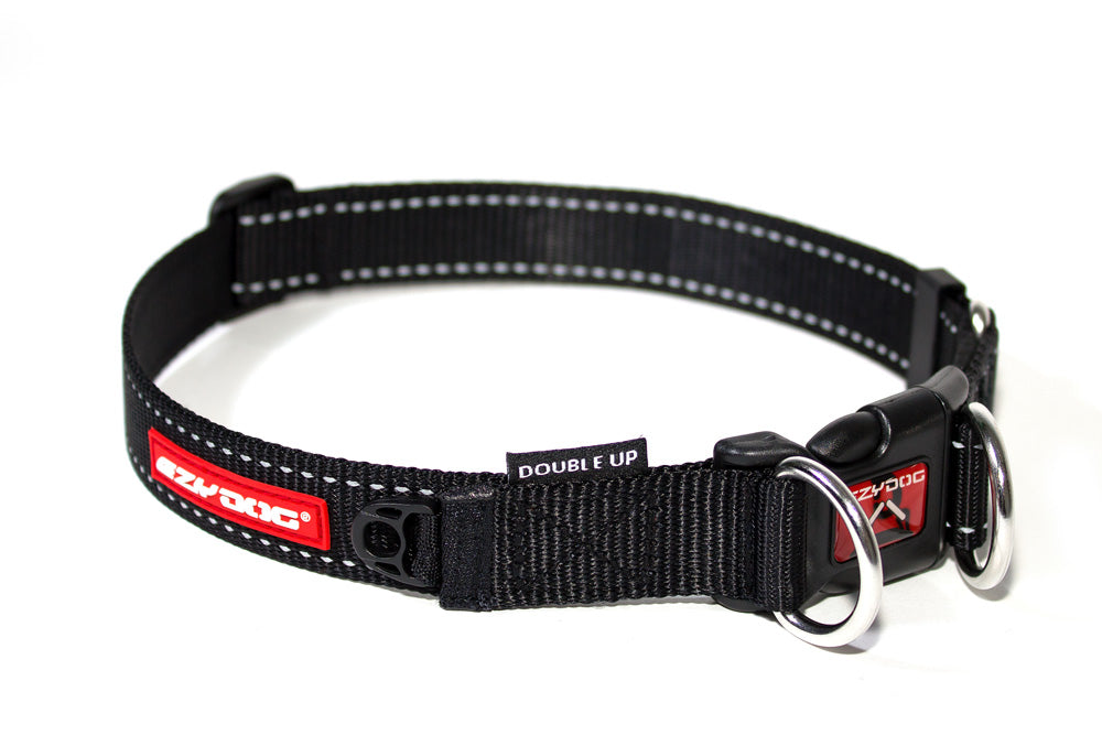 Ezy Dog Double Up Collar Black