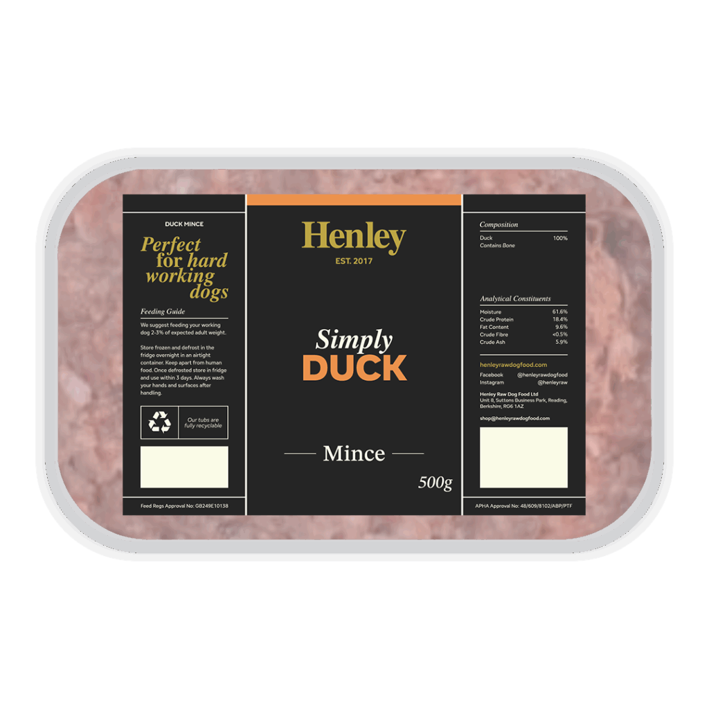 Henley Raw Duck Mince 500g