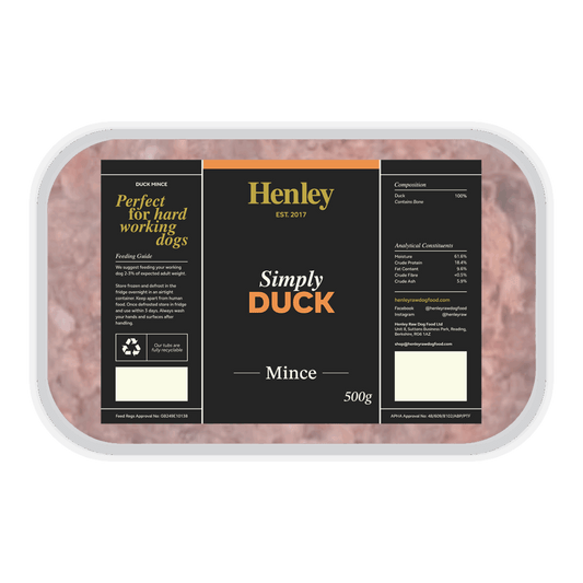 Henley Raw Duck Mince 500g