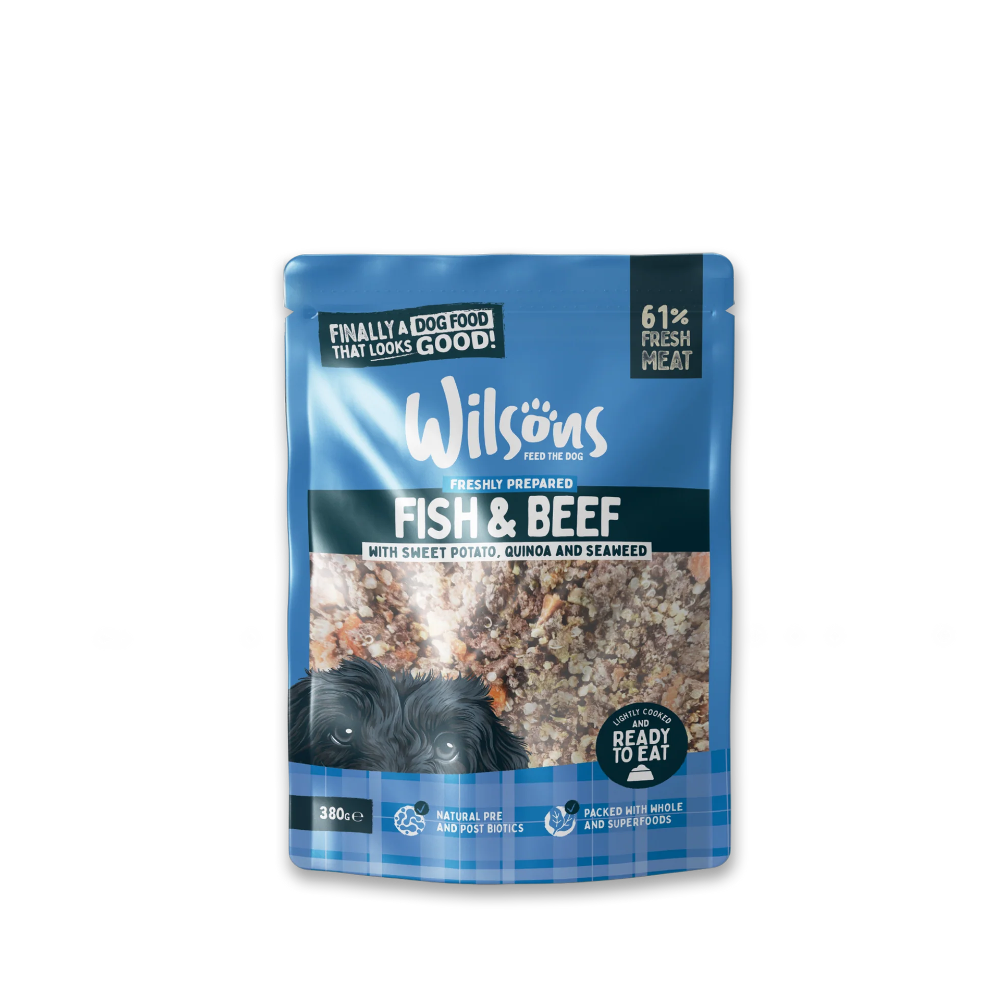 Wilsons Fresh Fish & Beef Pouch 380g