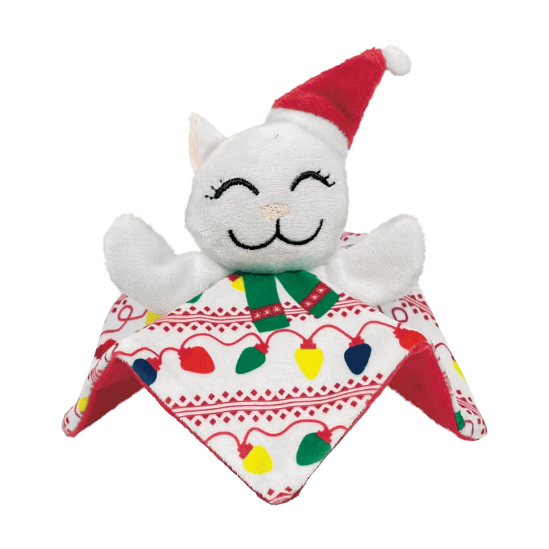 Kong Holiday Christmas Crackles Santa Kitty