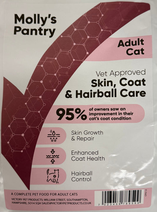 Molly's Pantry Adult Cat Skin, Coat & Hairball