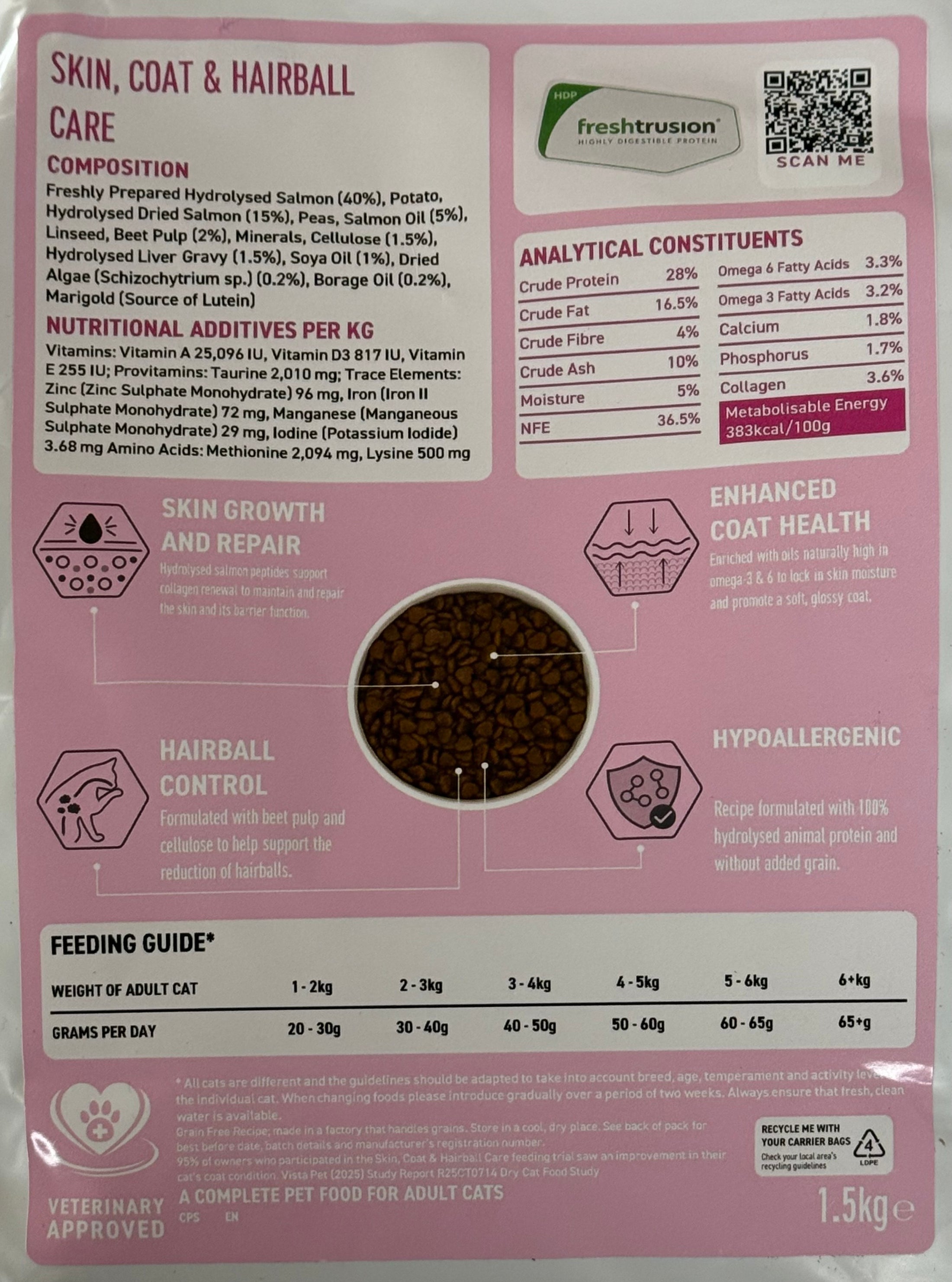 Molly's Pantry Adult Cat Skin, Coat & Hairball