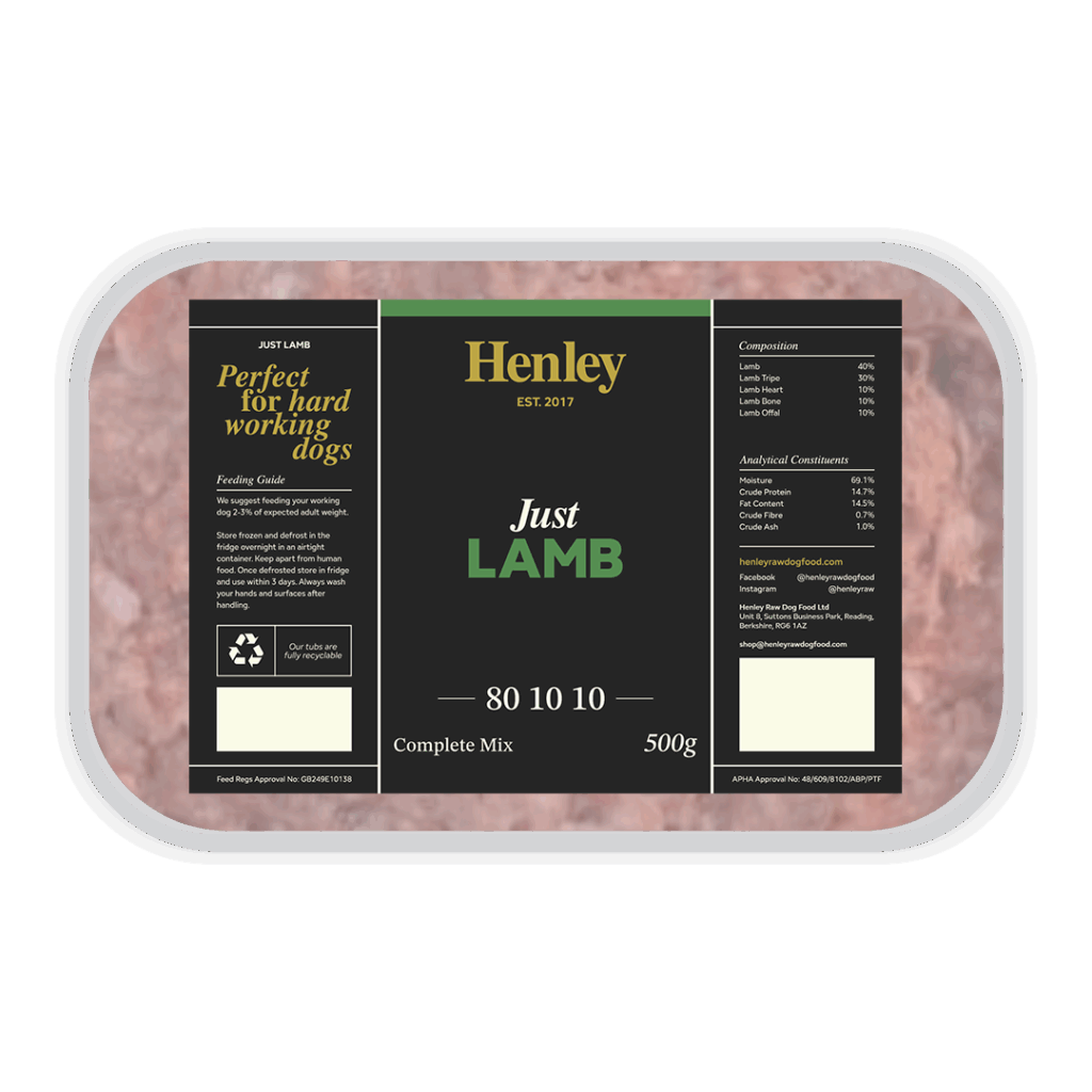 Henley Raw Just Lamb Complete 500g