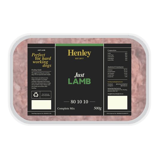 Henley Raw Just Lamb Complete 500g