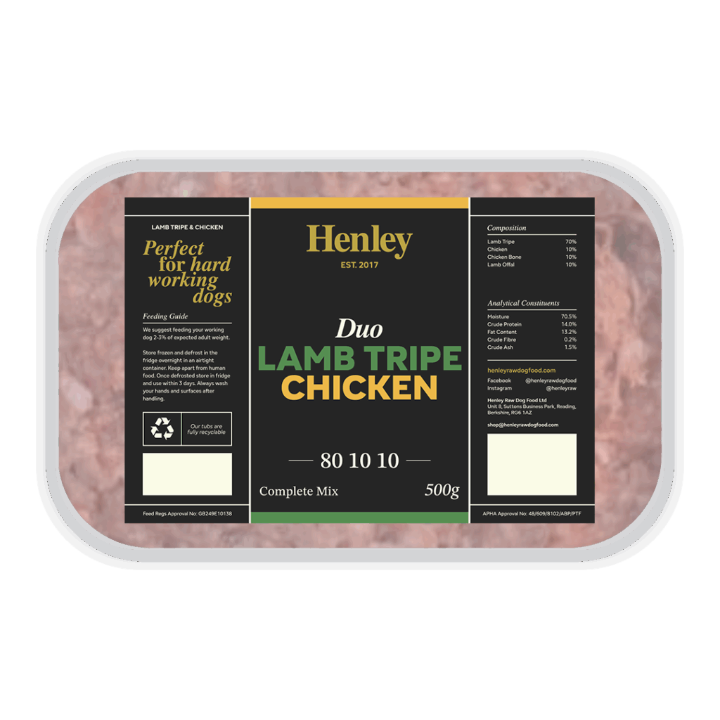 Henley Raw Lamb Tripe and Chicken Complete 500g