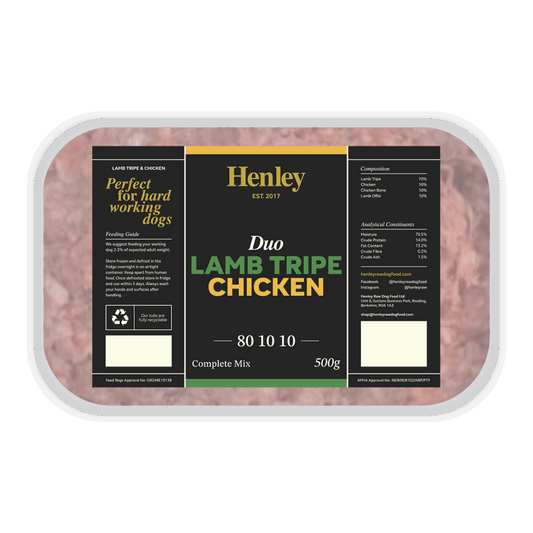 Henley Raw Lamb Tripe and Chicken Complete 500g