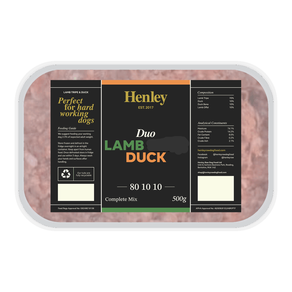 Henley Raw Lamb and Duck Complete 500g