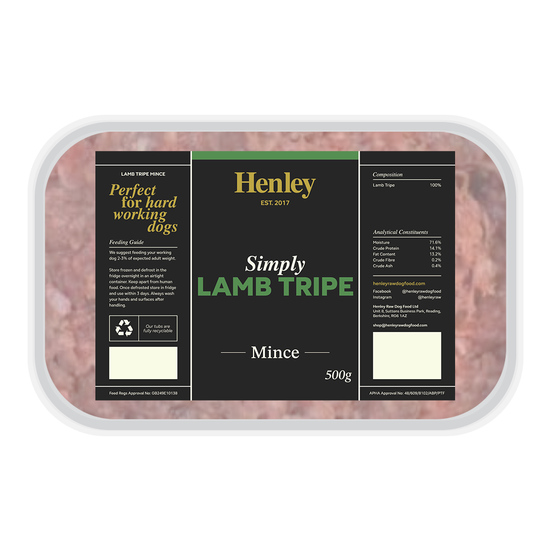 Henley Raw Lamb Tripe Mince 500g