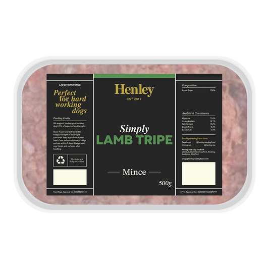Henley Raw Lamb Tripe Mince 500g