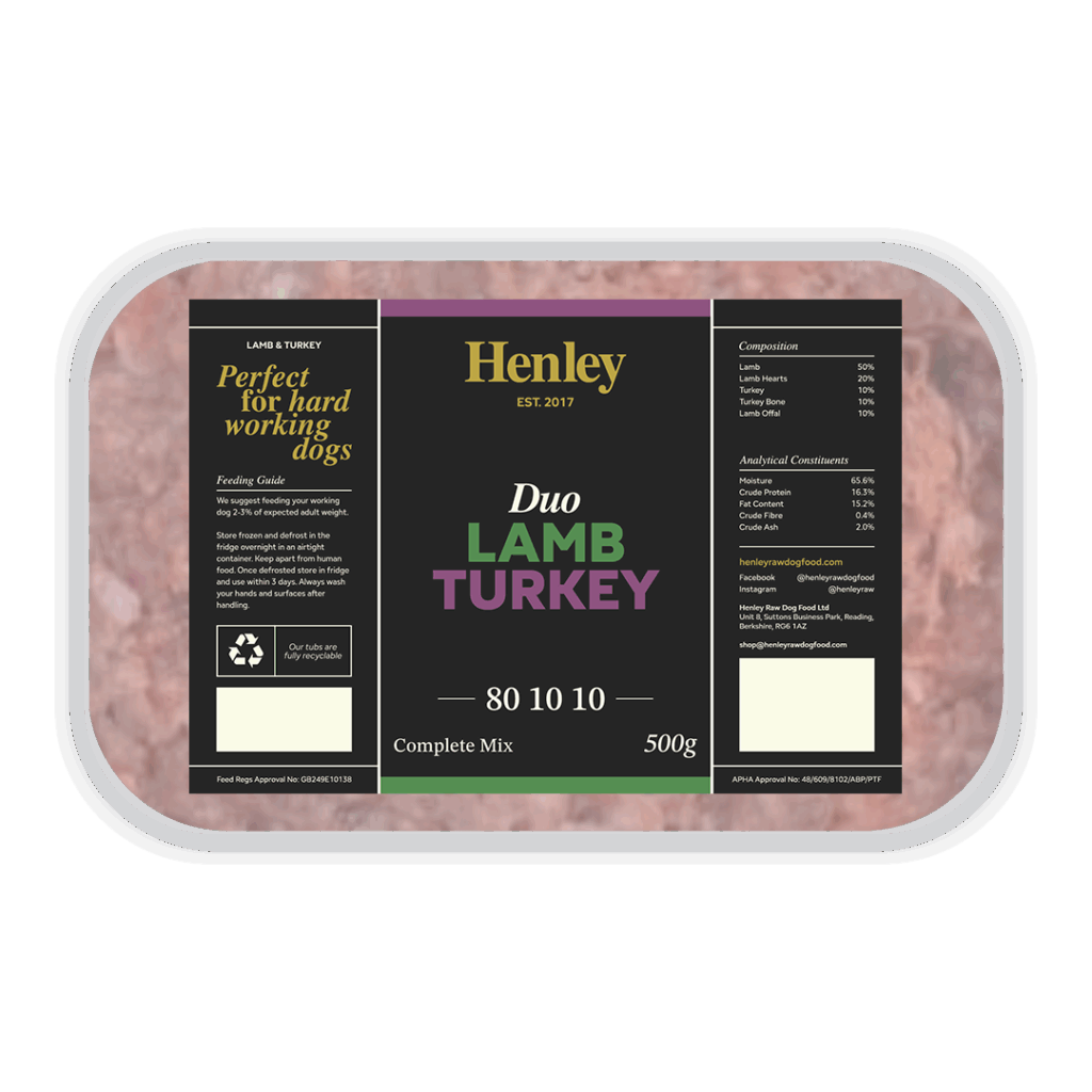 Henley Raw Lamb and Turkey 500g