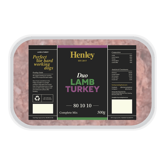 Henley Raw Lamb and Turkey 500g