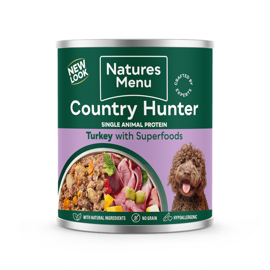 Country Hunter Adult Dog Food Turkey 600g Tin