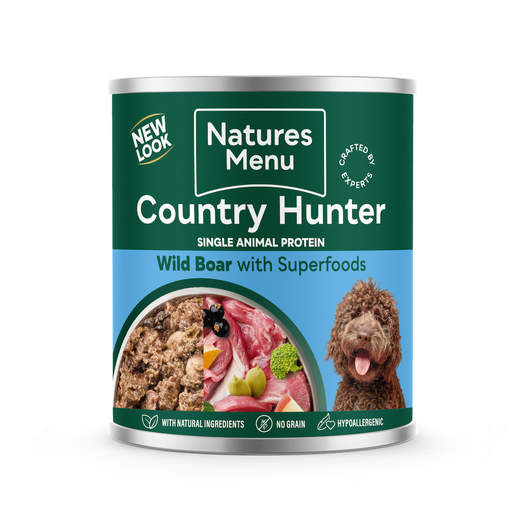 Country Hunter Adult Dog Food Wild Boar 600g Tin