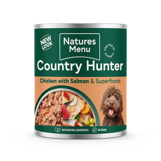 Country Hunter Adult Dog Food Chicken and Salmon 600g Tin