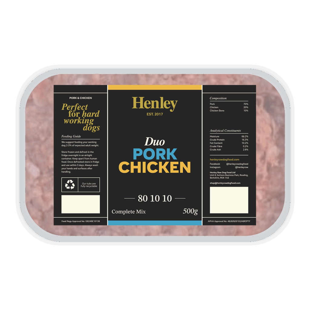 Henley Raw Pork and Chicken Complete 500g