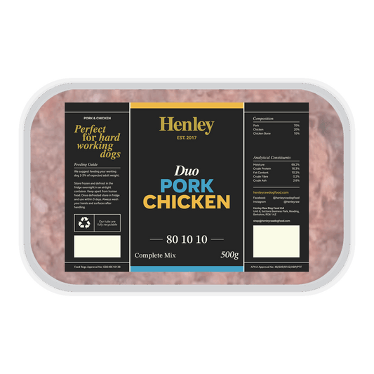 Henley Raw Pork and Chicken Complete 500g