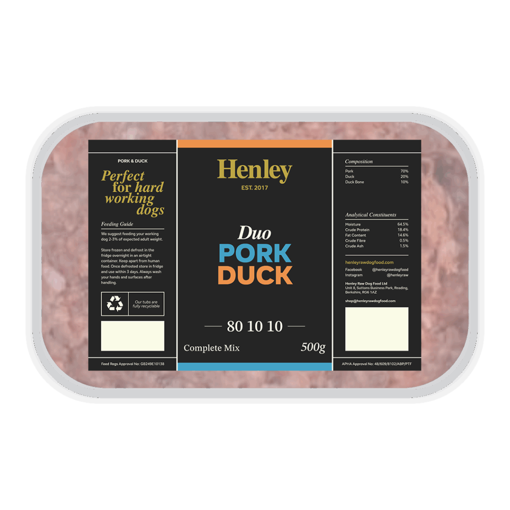 Henley Raw Pork and Duck Complete 500g