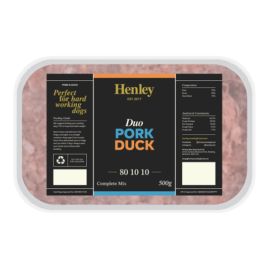 Henley Raw Pork and Duck Complete 500g