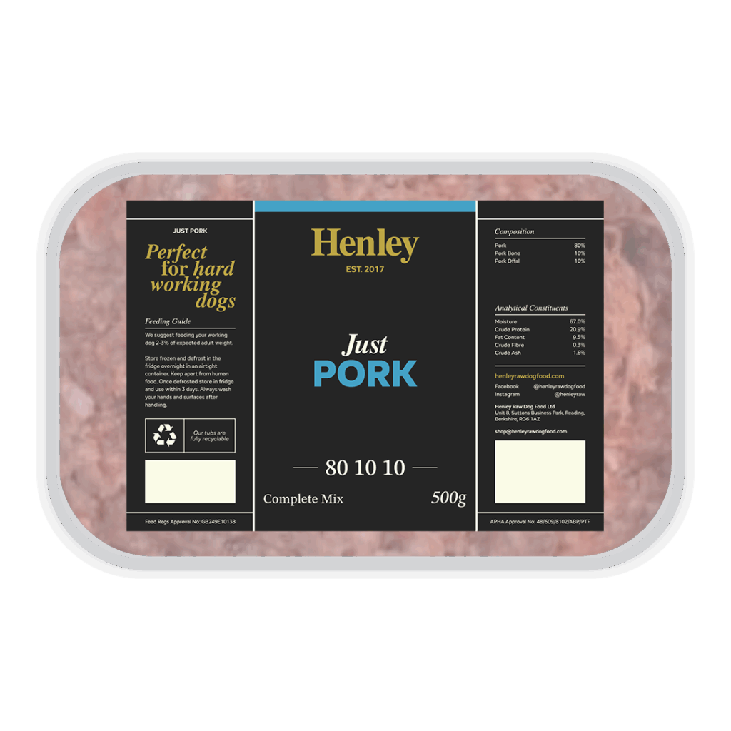 Henley Raw Just Pork Complete 500g