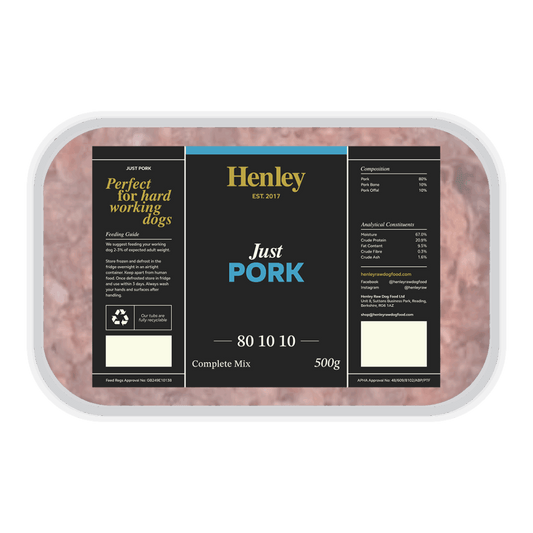 Henley Raw Just Pork Complete 500g