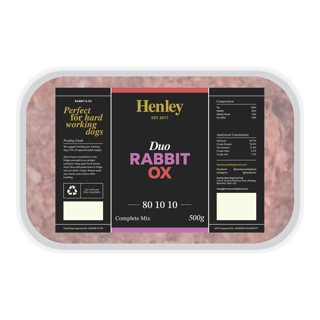Henley Raw Rabbit and Ox Complete 500g