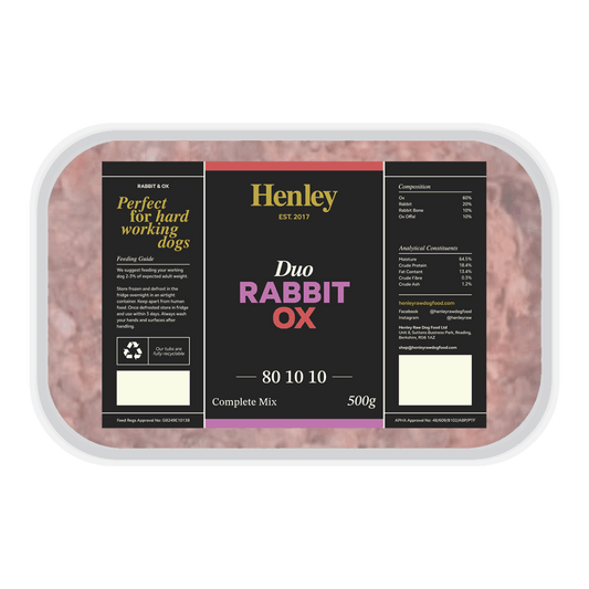 Henley Raw Rabbit and Ox Complete 500g