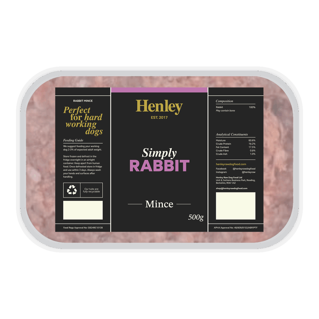 Henley Raw Rabbit Mince 500g
