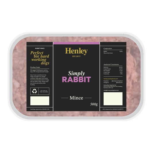 Henley Raw Rabbit Mince 500g