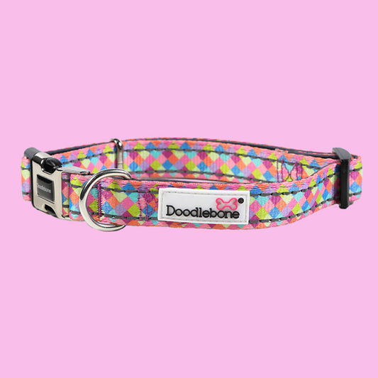 DoodleBone Padded Collar Retro