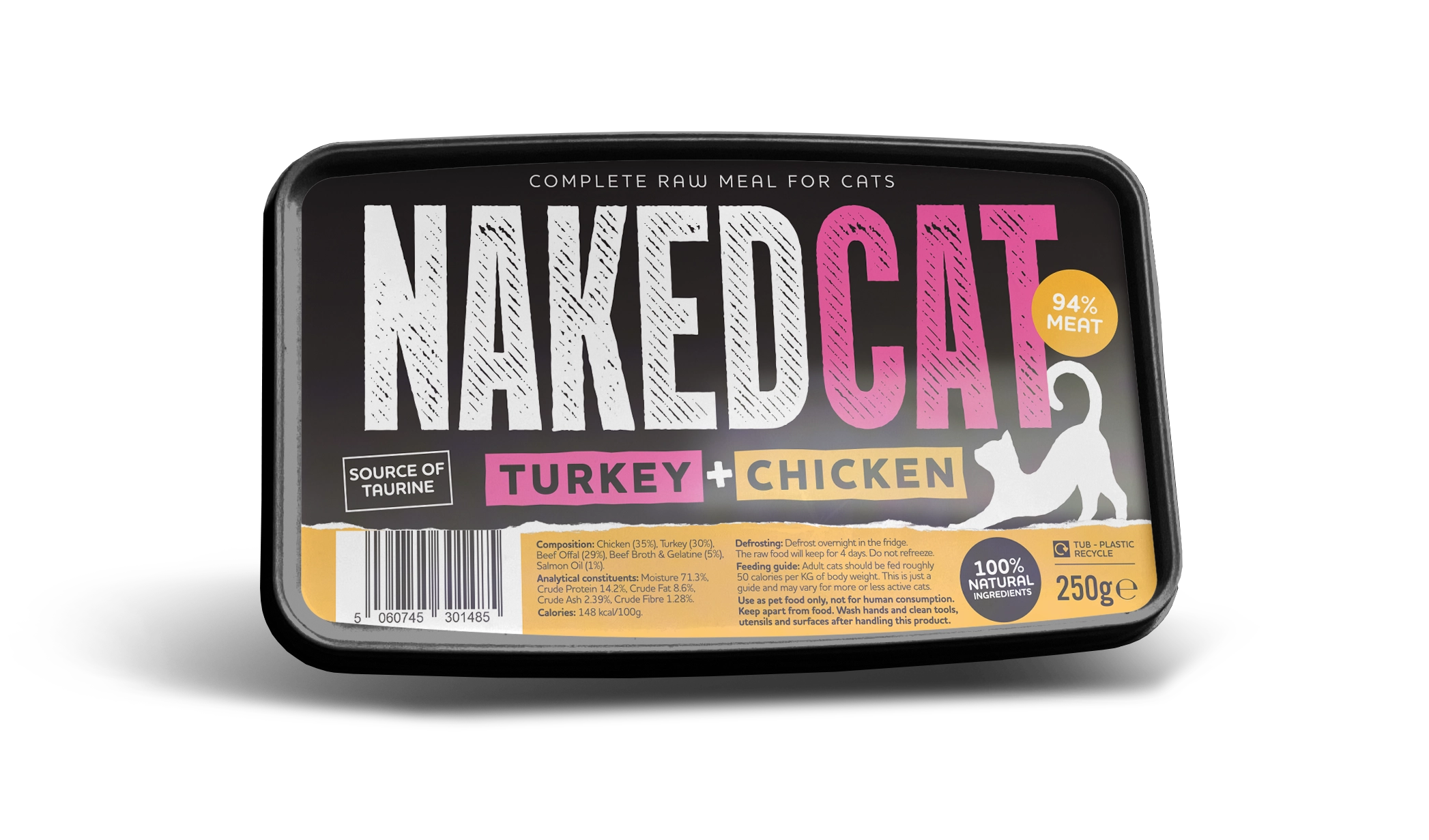 Naked Raw Cat Food Turkey & Chicken