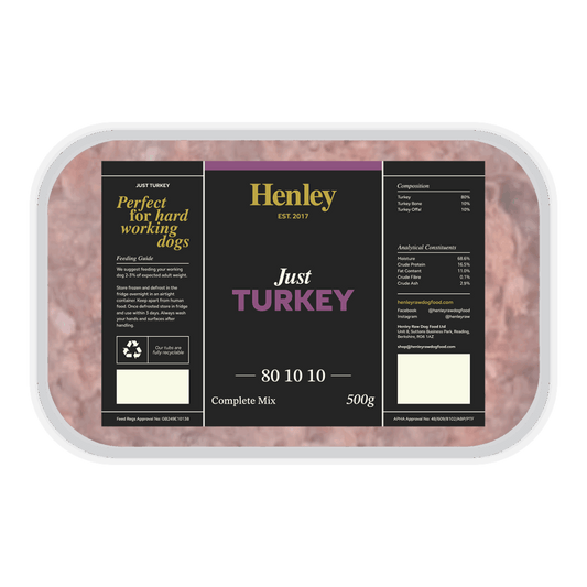 Henley Raw Just Turkey Complete 500g