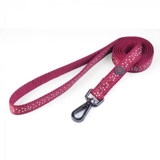 Zoon Burgundy Polka WalkAbout Dog Lead