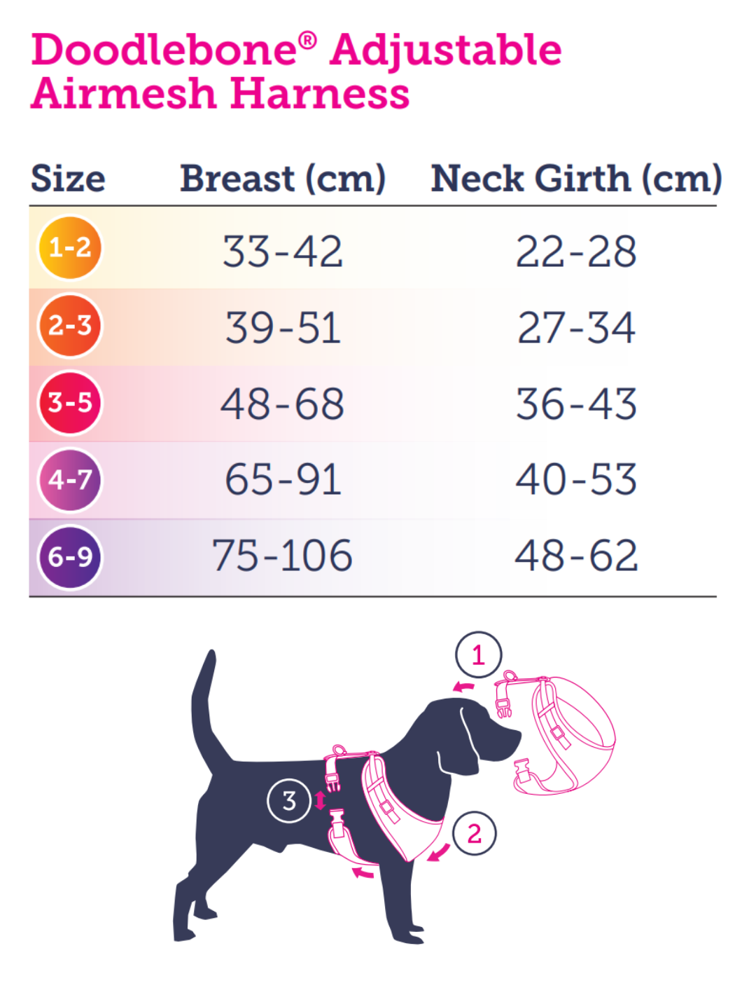 DoodleBone AirMesh Harness Citrus