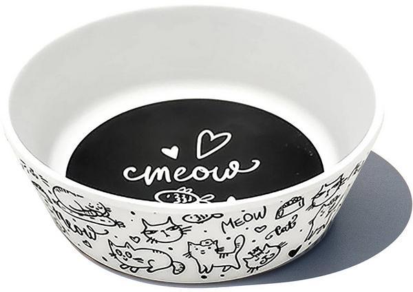 Black & White Meow Bowl