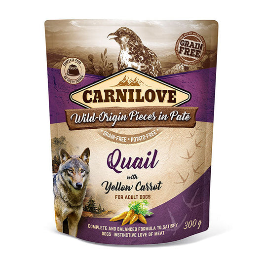 Carnilove Dog Quail With Yellow Carrot 300g