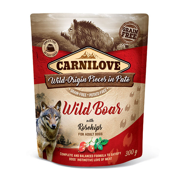 Carnilove Dog Wild Boar With Rosehips 300g