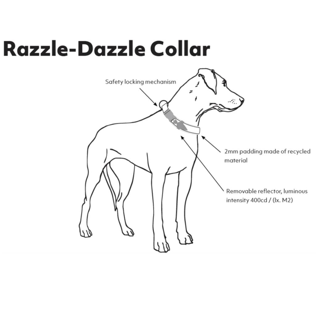 Hurtta Razzle Dazzle Collar Beetroot