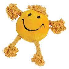 Happy Face Soft Dog Toy